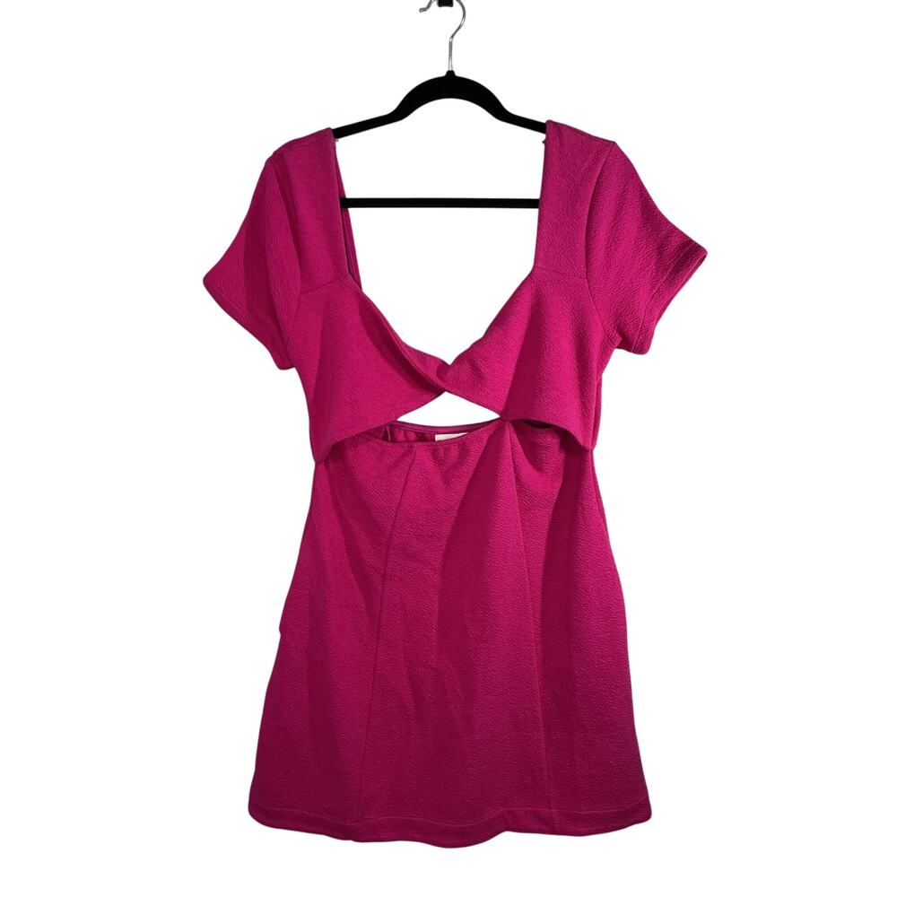 NWT $140 Anthropologie Maeve Cut-Out Mini Dress M Pink